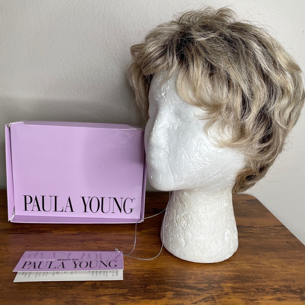 Paula Young Abby WhisperLite Wig Short Layered Blonde Mix 22/613S8 A5504 NEW